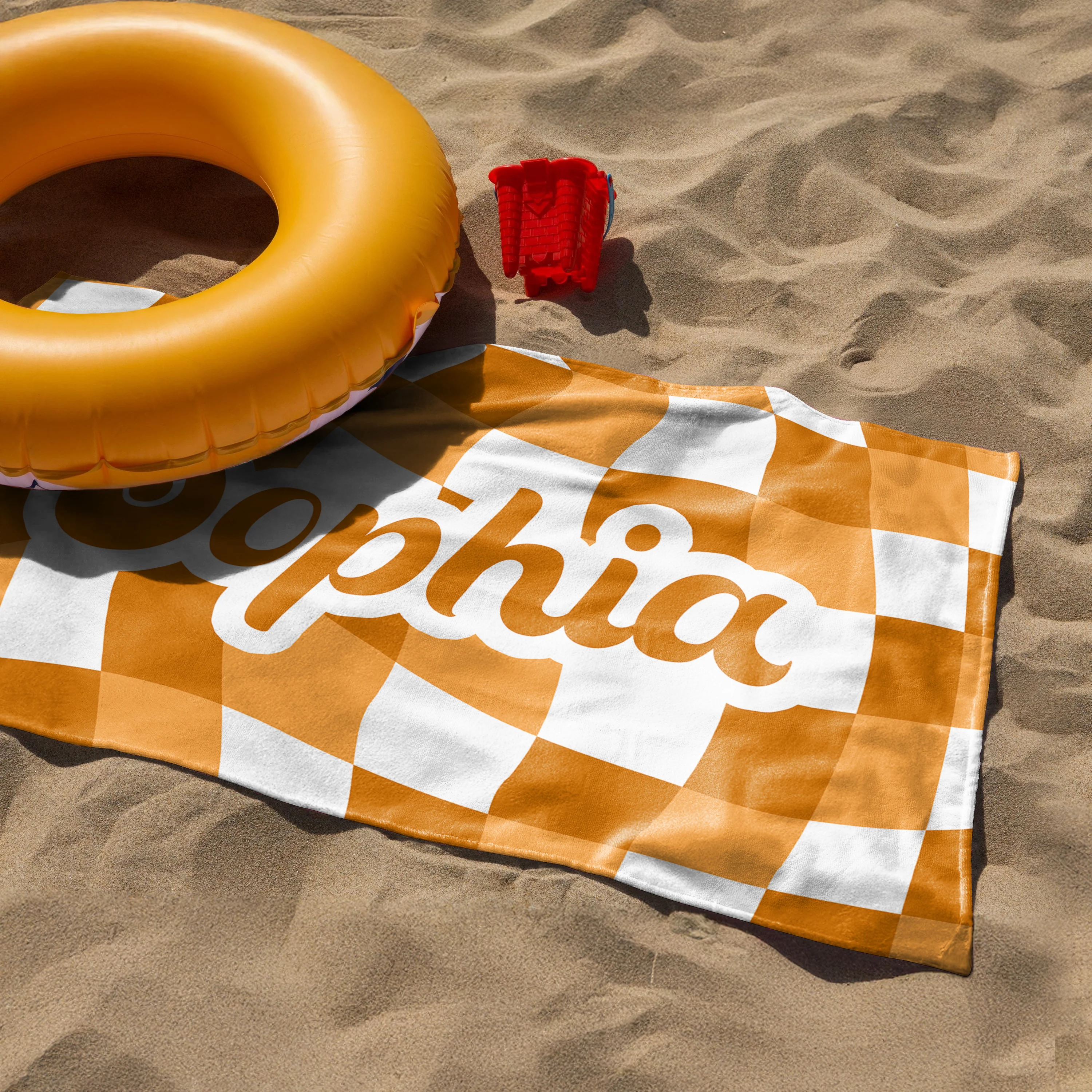 Personalized Vans Checker Pattern In Retro Style Beach Towel HA75 892798 - Image 13