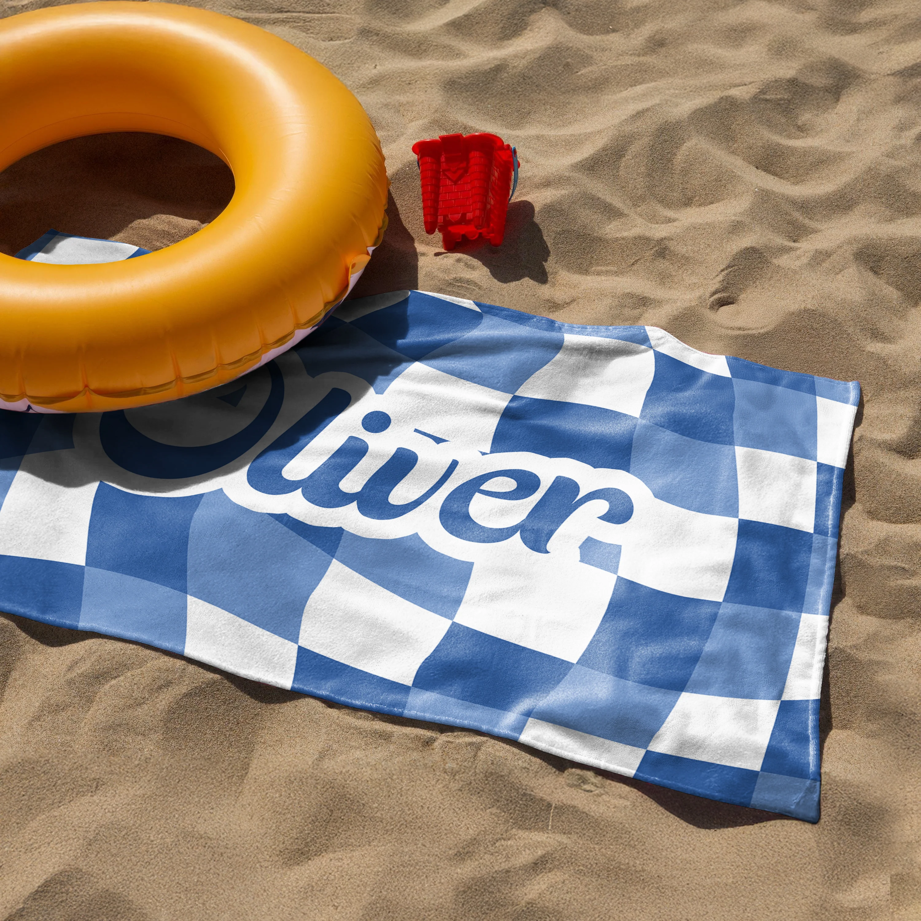 Personalized Vans Checker Pattern In Retro Style Beach Towel HA75 892798 - Image 19