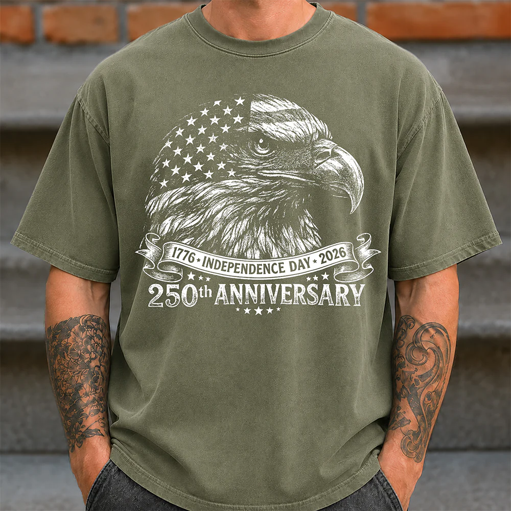 Personalized Vintage Bald Eagle USA 250 Independence Day Comfort Shirt LM32 669041 - Image 3
