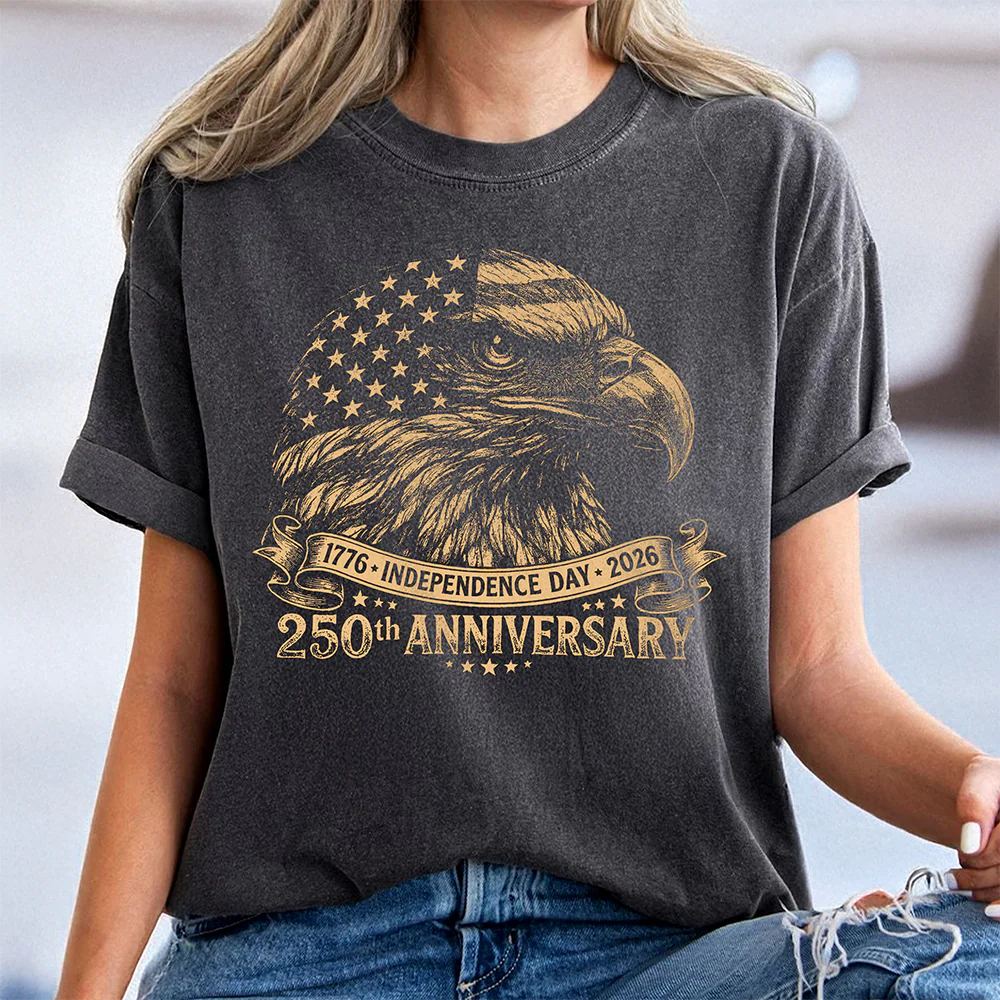 Personalized Vintage Bald Eagle USA 250 Independence Day Comfort Shirt LM32 669041 - Image 4
