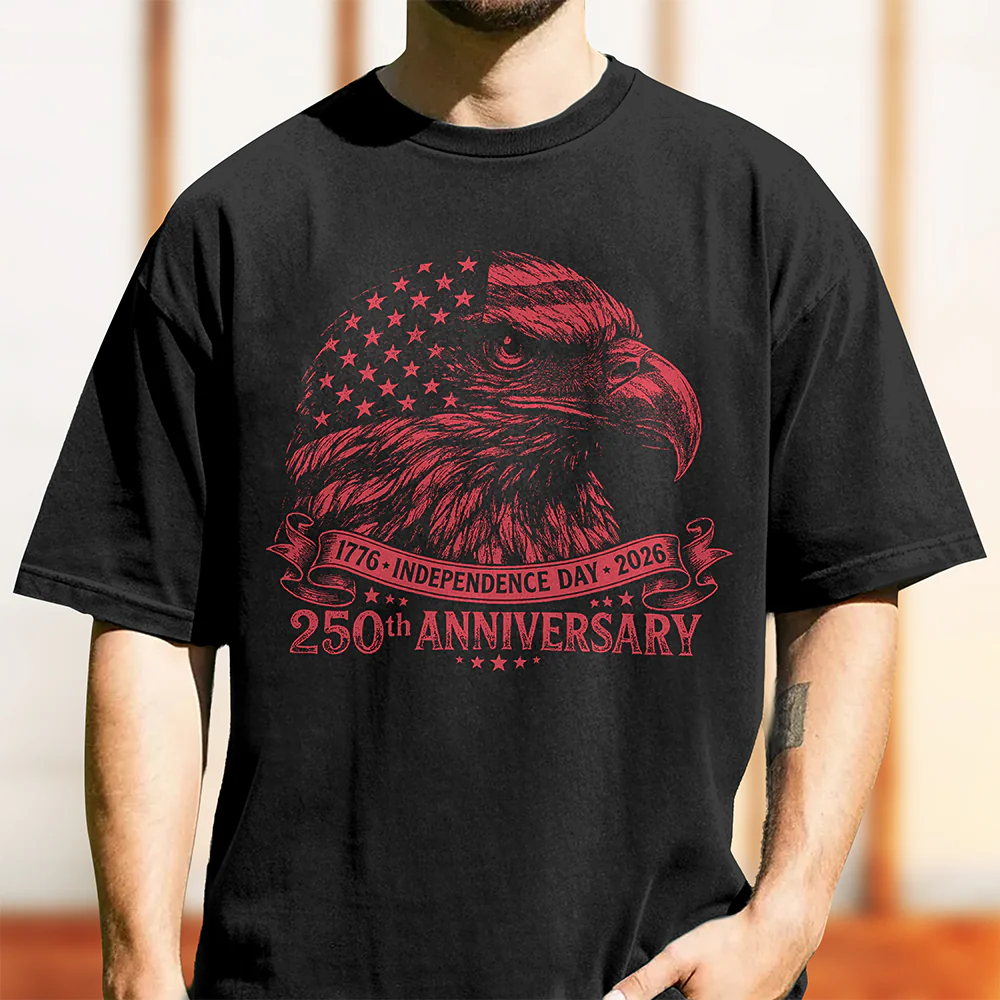 Personalized Vintage Bald Eagle USA 250 Independence Day Comfort Shirt LM32 669041 - Image 5