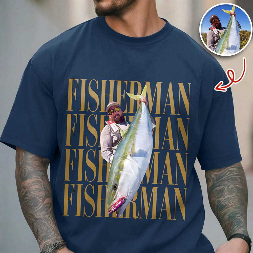 Personalized Vintage Photo Fisherman Comfort Shirt For Fishing Lovers HA75 921700 - Image 6
