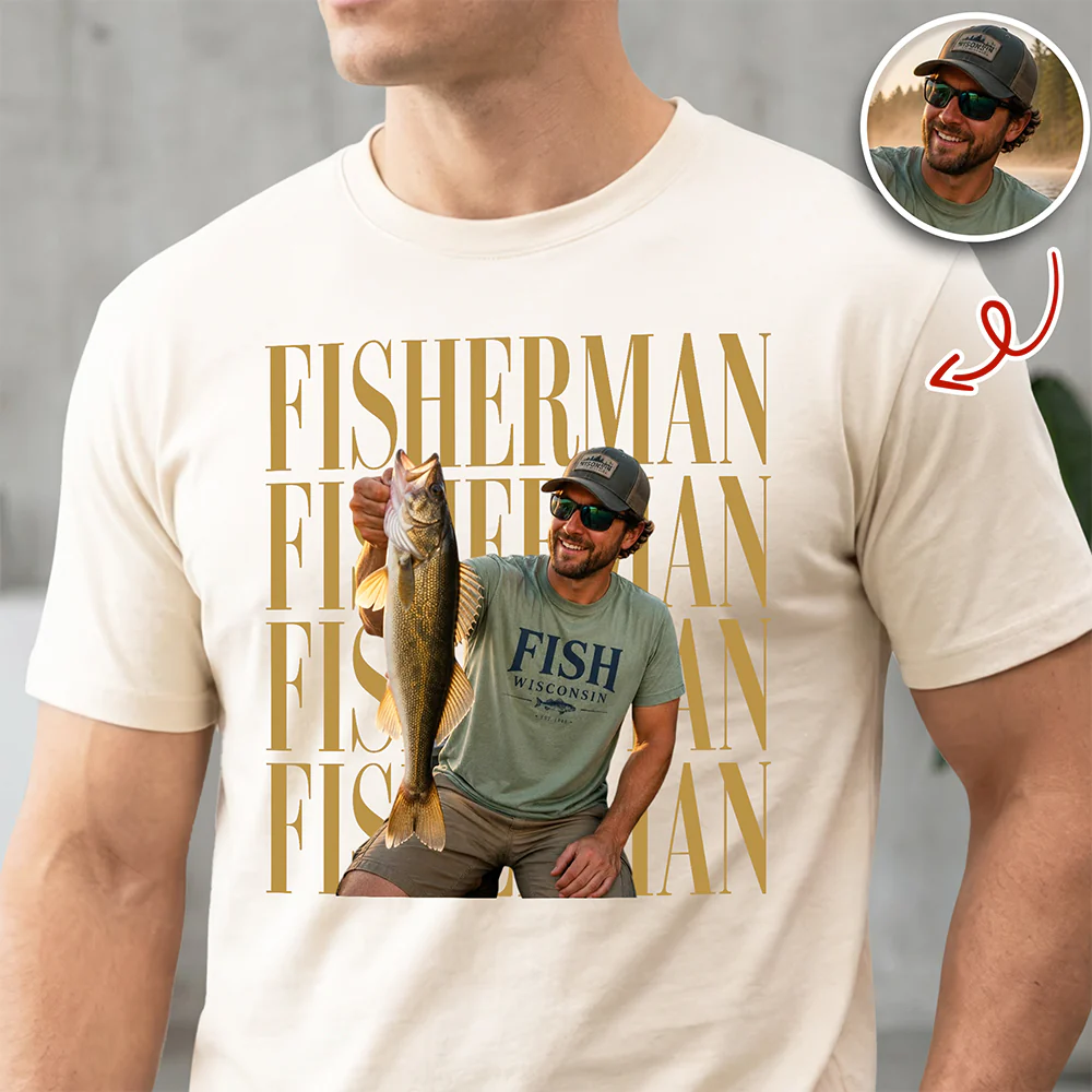 Personalized Vintage Photo Fisherman Comfort Shirt For Fishing Lovers HA75 921700 - Image 8