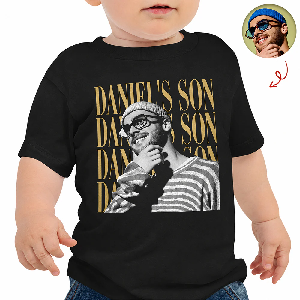 Personalized Vintage Photo Son, Daughter Family Kid Shirt HA75 921566 - Image 5