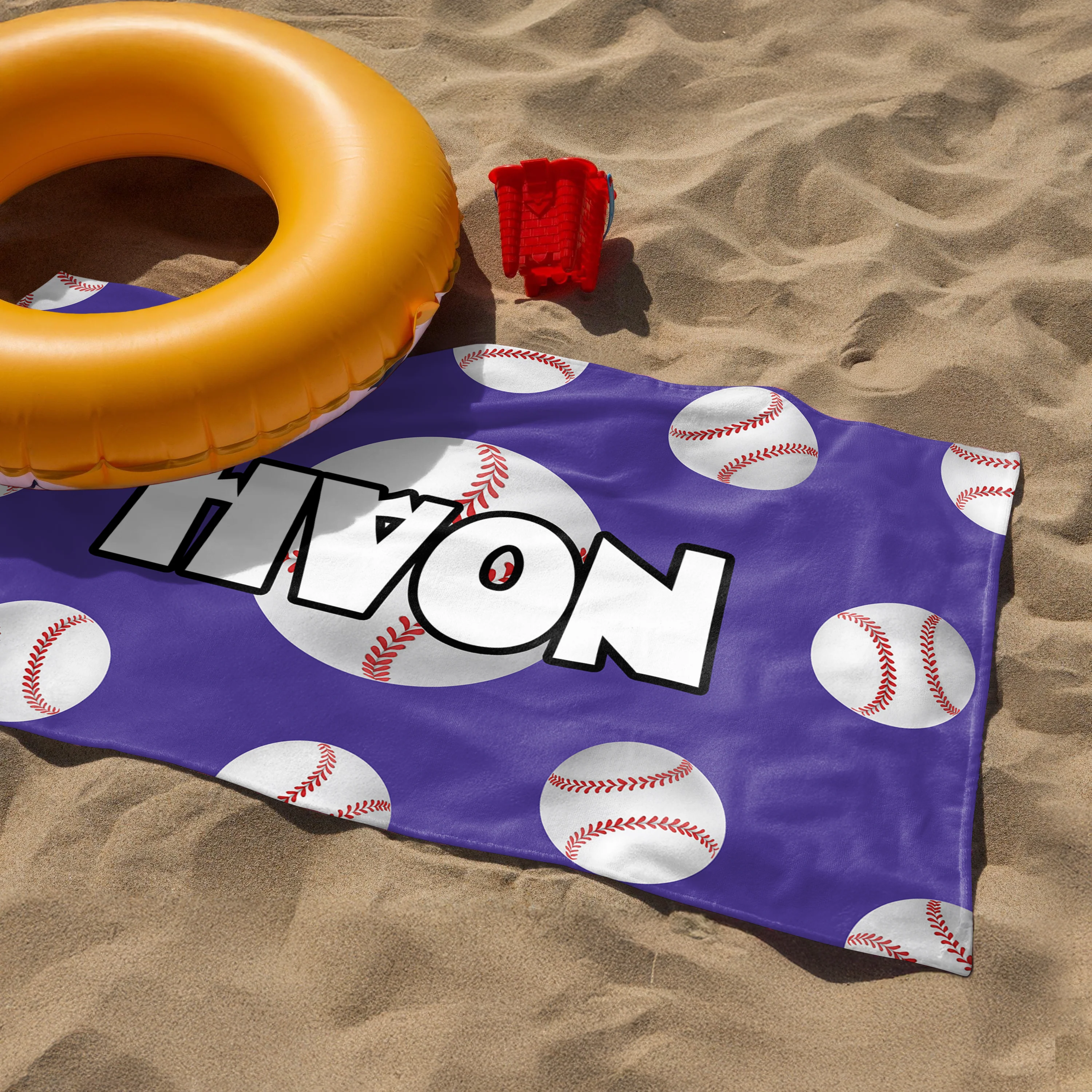 Personalized Volleyball Beach Towel, Sports Lovers Beach Towel LM32 893521 - Image 5