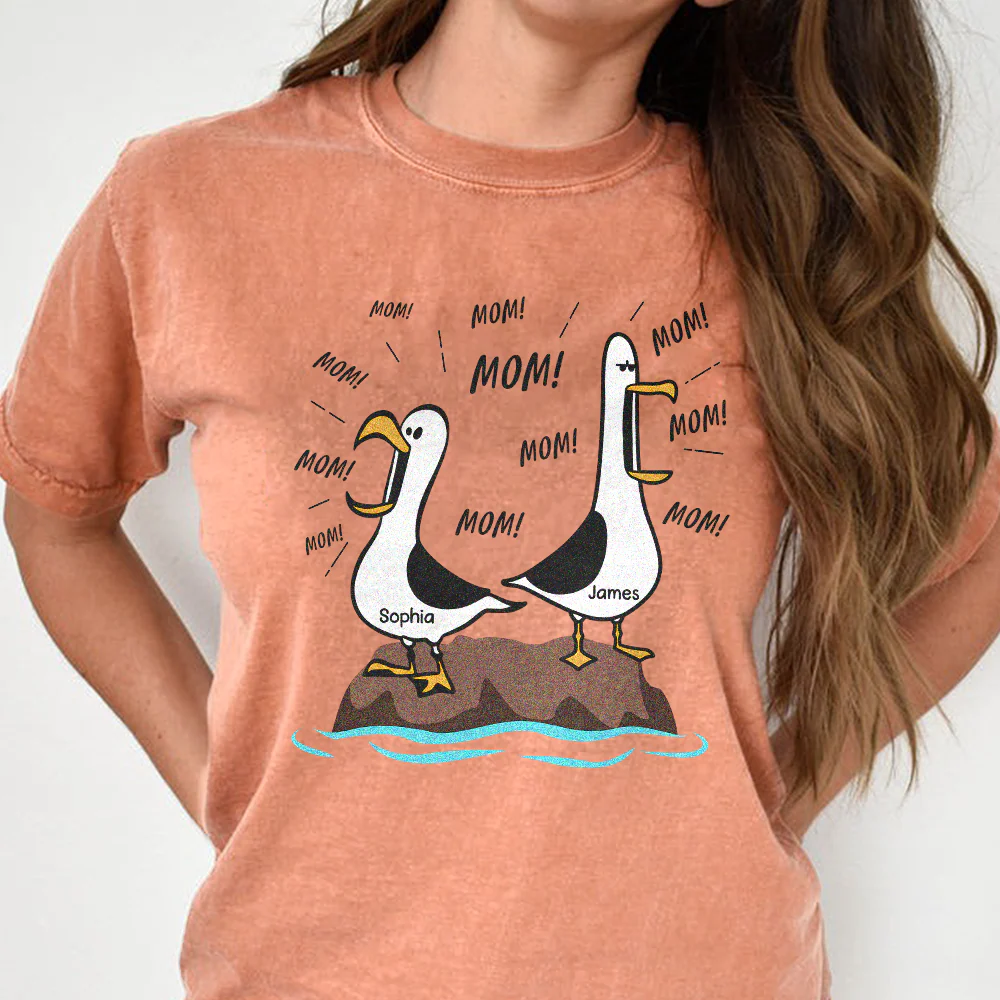 Seagull Mom Mom Mom Personalized Comfort Shirt Funny Mother's Day Gift For Mom CH07 911302 - Image 6