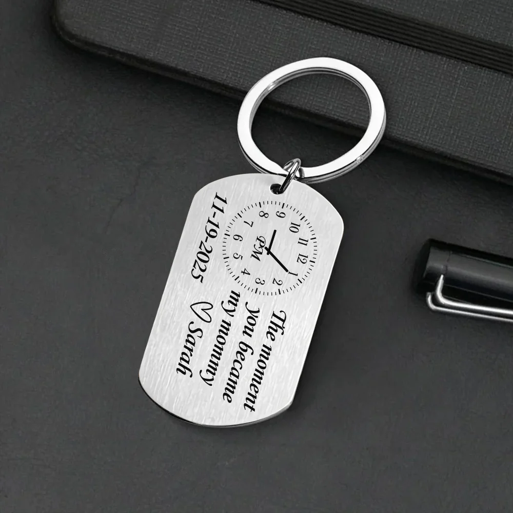 The Moment You Became My Daddy Mummy Metal Keychain CH07 910346 - Image 4