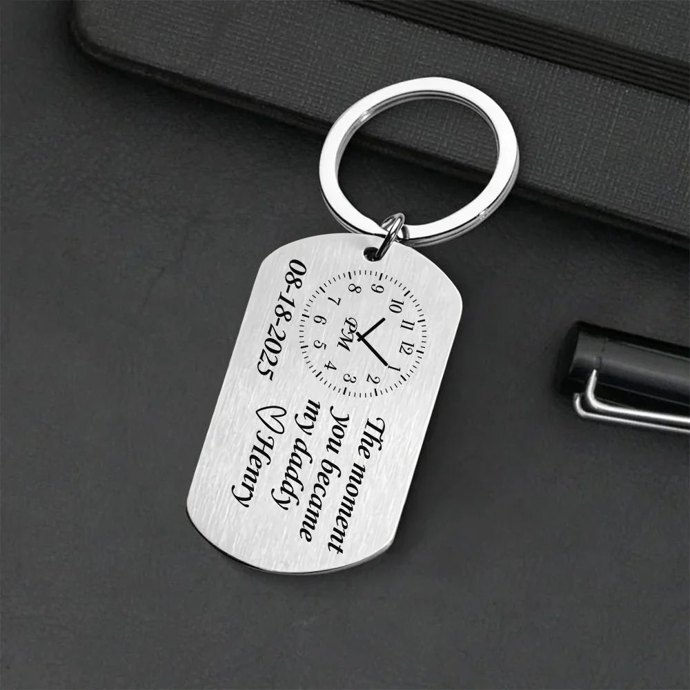 The Moment You Became My Daddy Mummy Metal Keychain CH07 910346 - Image 6
