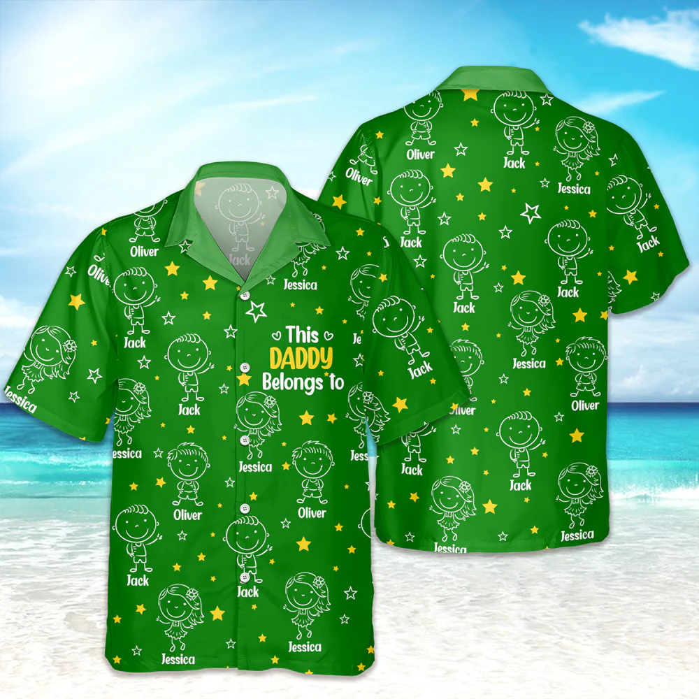 This Daddy Belongs To Kids - Personalized Hawaii Shirt TH10 898753 - Image 5