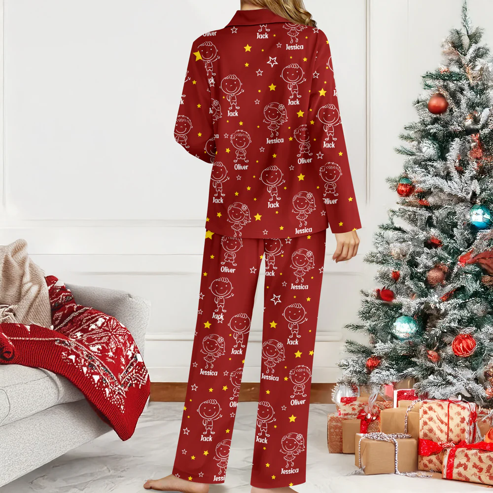 This Grandpa Dad Belongs To Kids - Personalized Pajamas HO82 900578 - Image 2