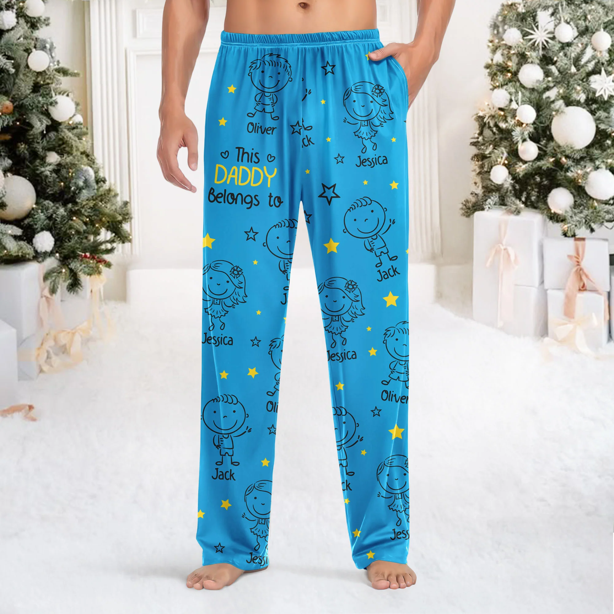 This Grandpa Dad Belongs To Kids - Personalized Sweatpants HO82 900312 - Image 5