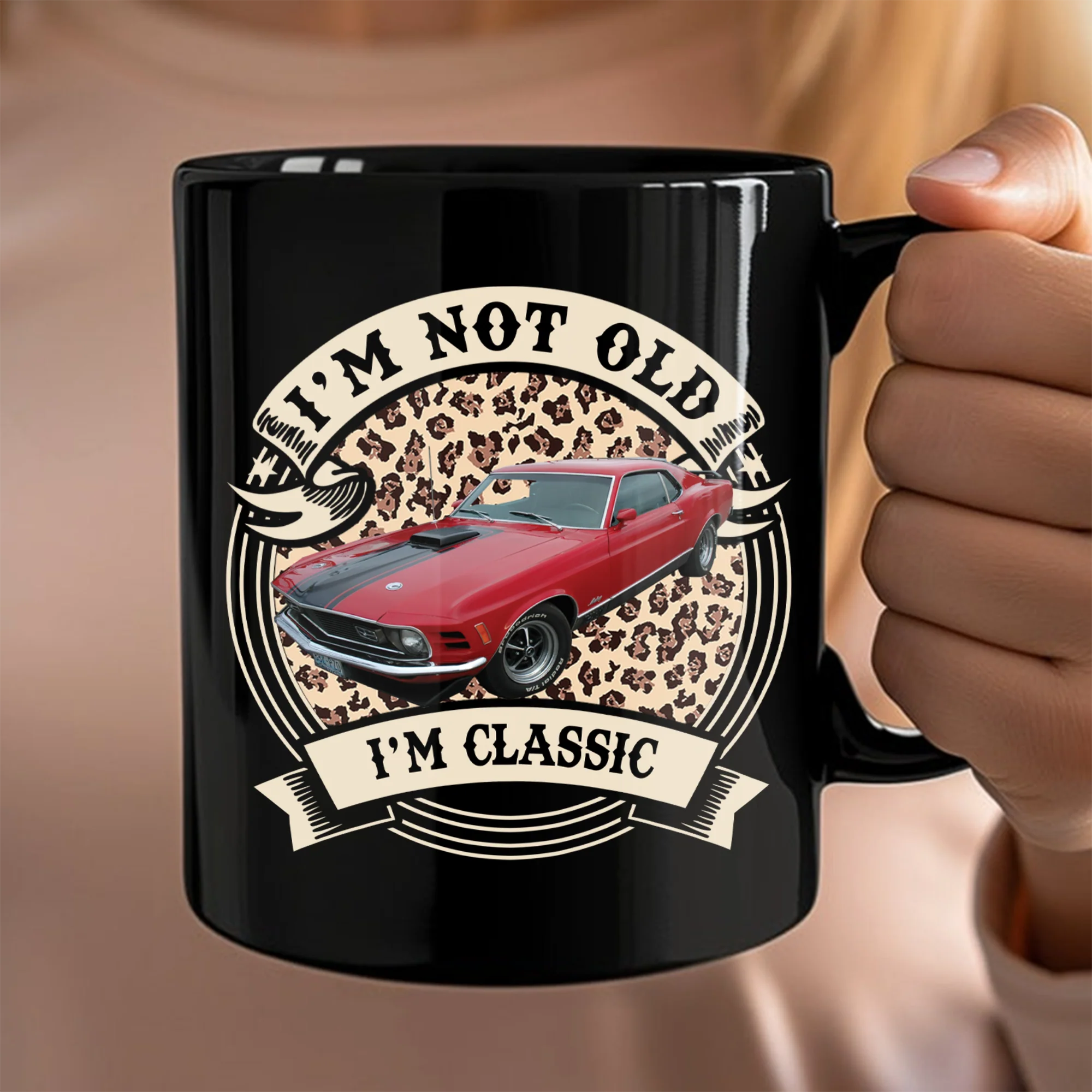 This Is How I Roll - Custom Car Photo Route 66 Vintage Black Mug CH07 899804 - Image 3