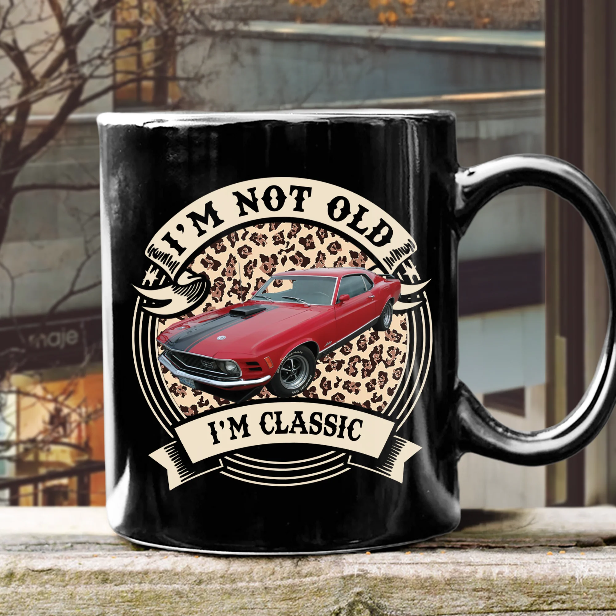 This Is How I Roll - Custom Car Photo Route 66 Vintage Black Mug CH07 899804 - Image 4