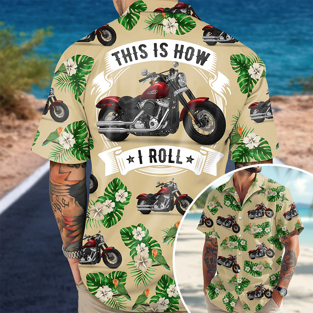 This Is How I Roll - Personalized Upload Vehicle Photo Hawaiian Shirt For Biker CH07 895684 - Image 10