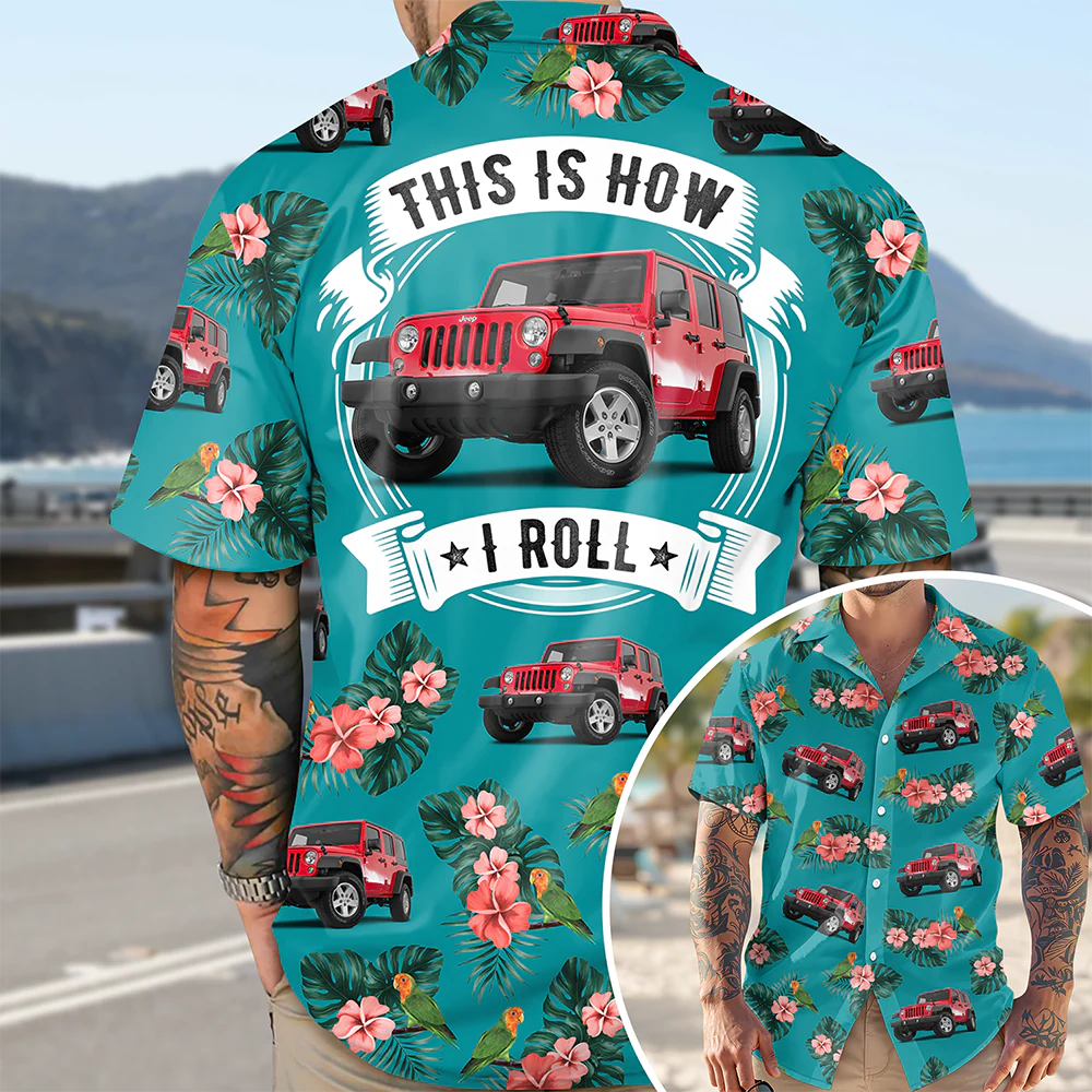 This Is How I Roll - Personalized Upload Vehicle Photo Hawaiian Shirt For Biker CH07 895684 - Image 2