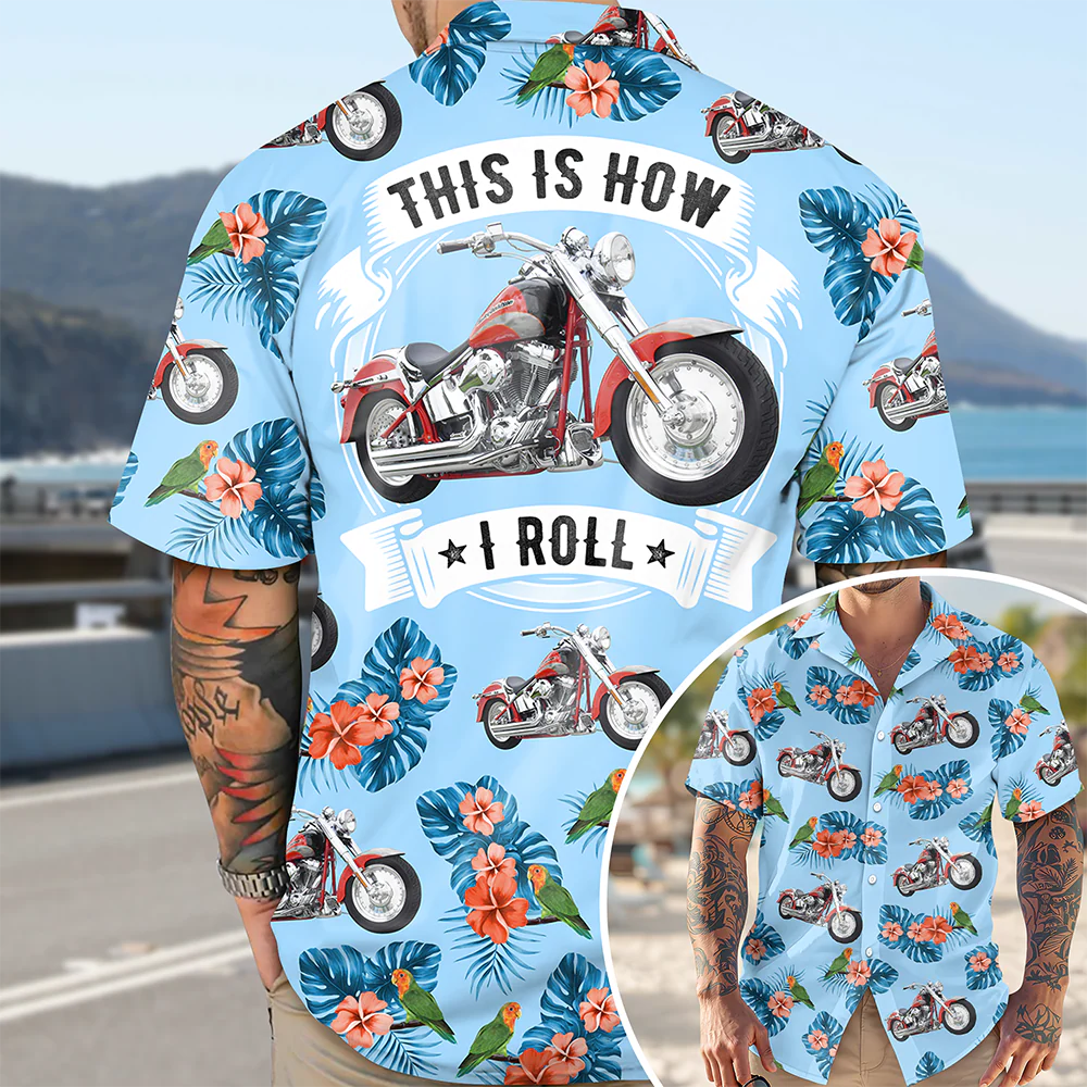 This Is How I Roll - Personalized Upload Vehicle Photo Hawaiian Shirt For Biker CH07 895684 - Image 9