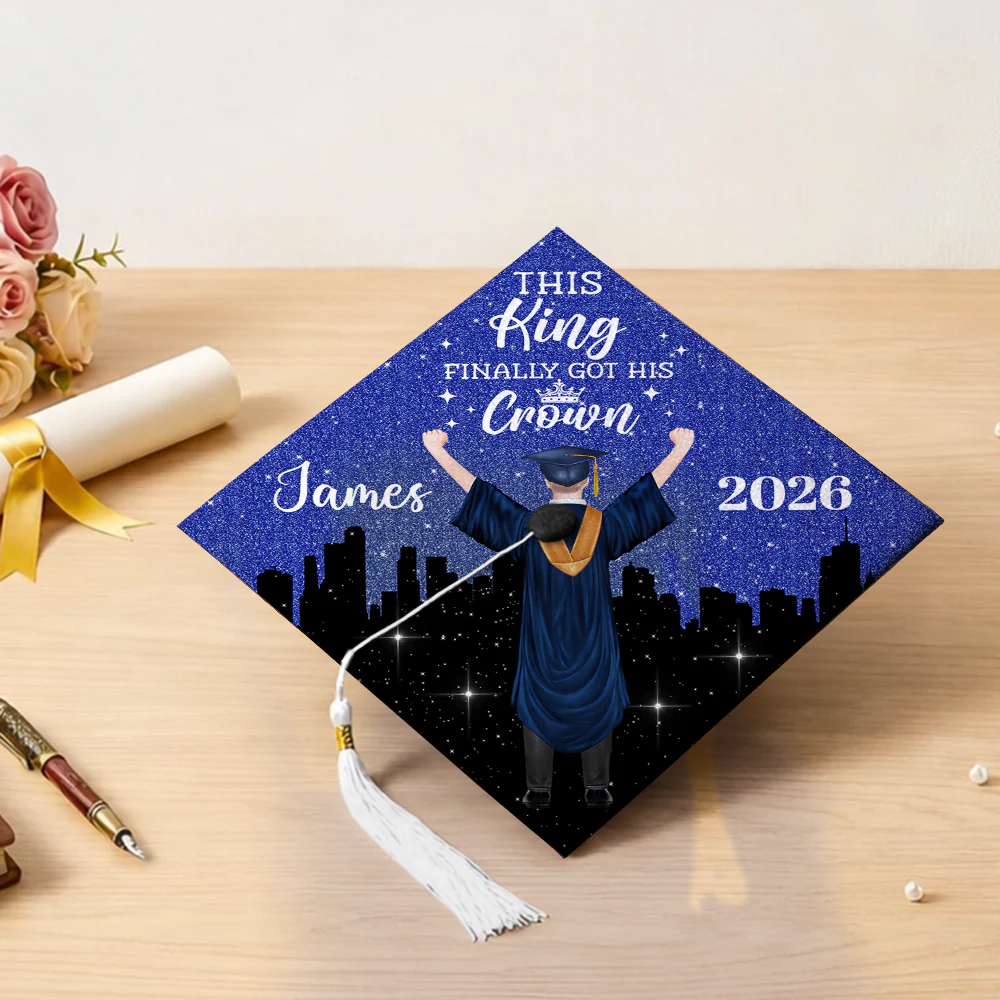 This Queen Finally Got Her Crown Personalized Graduation Cap Topper HA75 920824 - Image 5