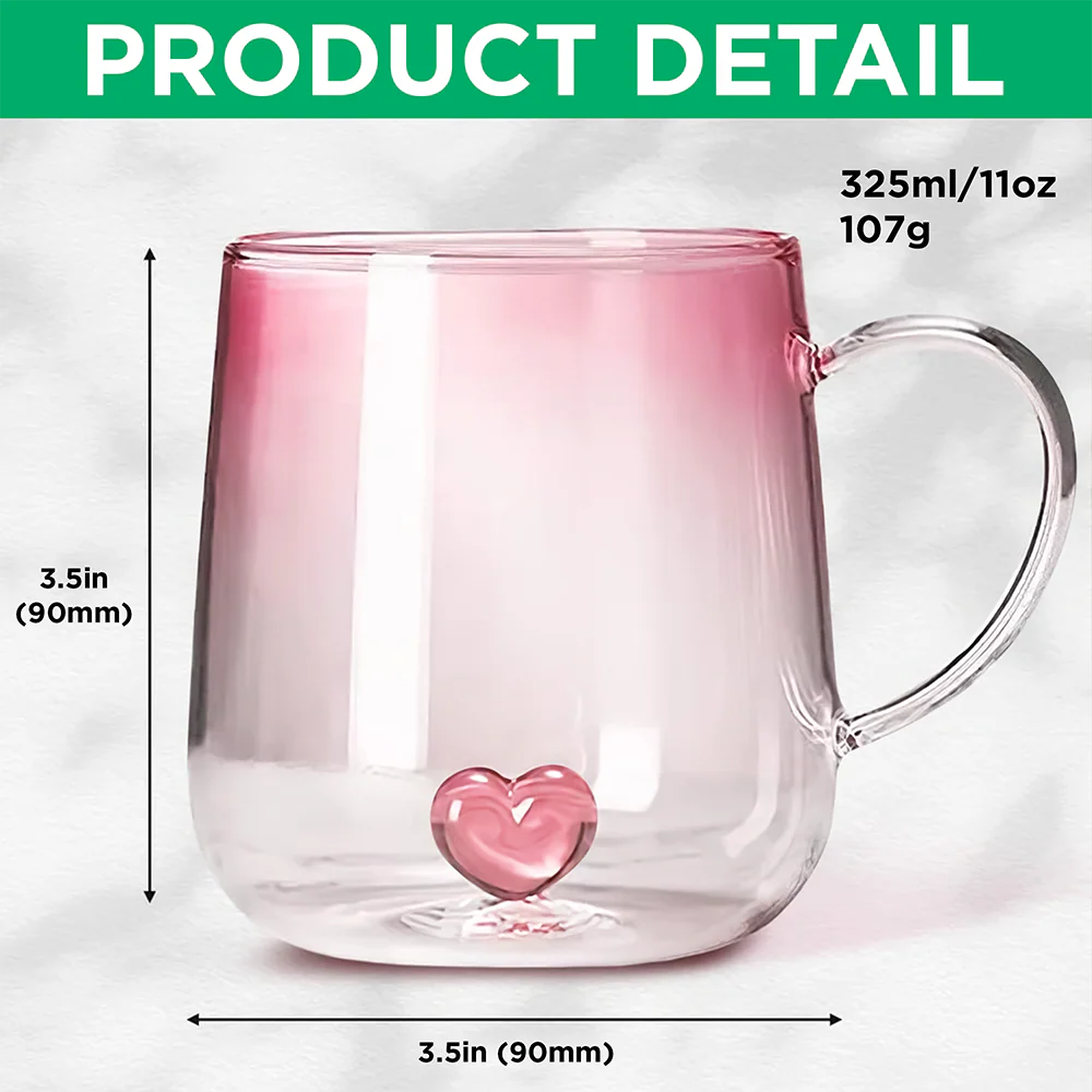 To My Mommy You Are My World - Personalized Custom Pink Gradient Glass Mug HO82 901988 - Image 7
