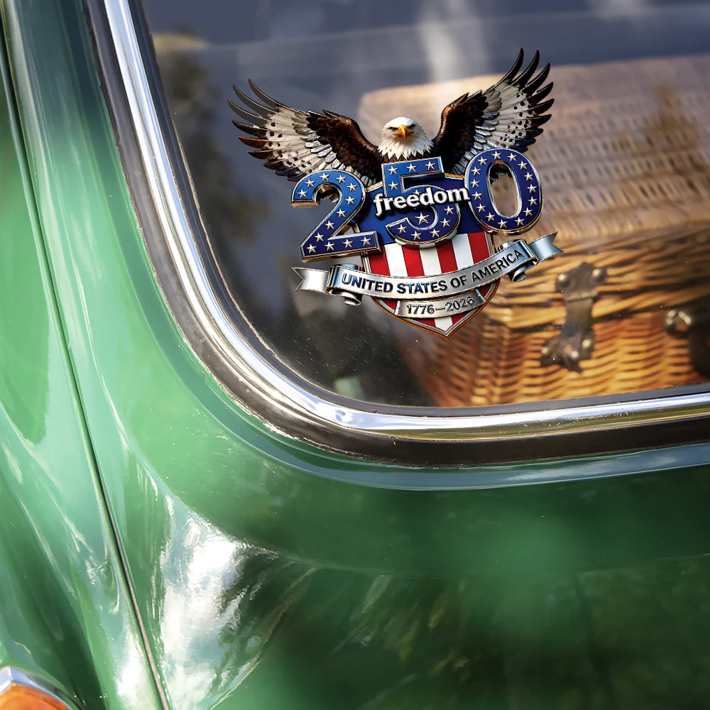 USA 250 Years Anniversary, Freedom Eagle 1776–2026 Car Window Decal Sticker HO82 902806 - Image 2
