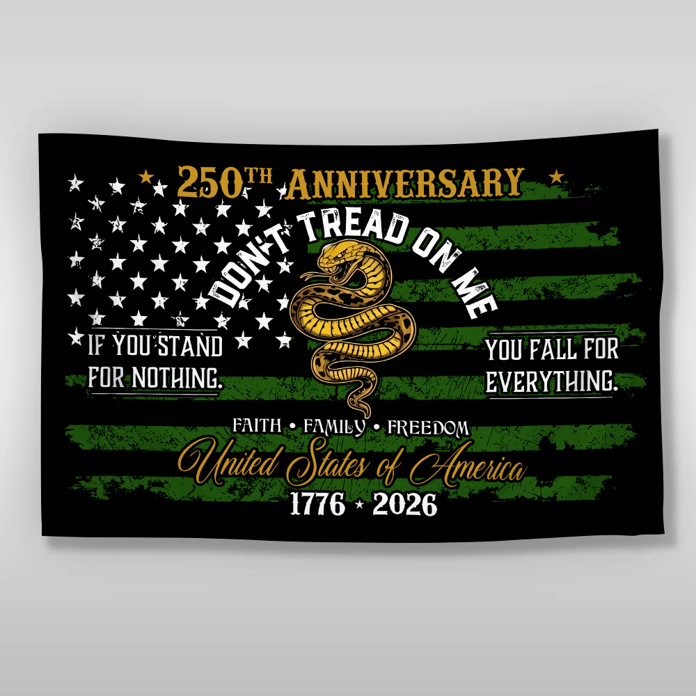 USA 250th Anniversary House Flag – Don’t Tread On Me Patriotic Design LM32 897743 - Image 6