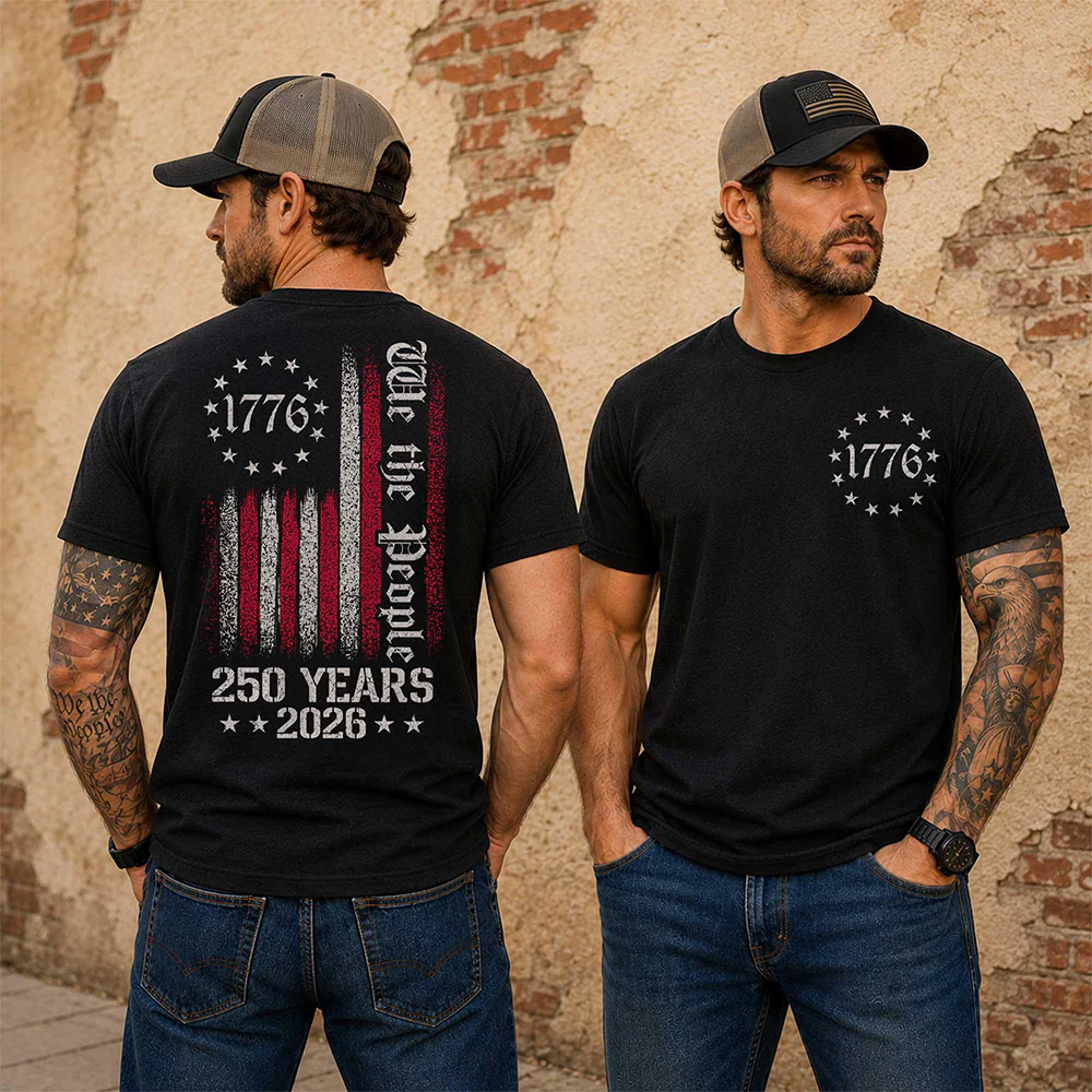 We The People 250 Years 250th Anniversary USA Front & Back Shirt HA75 921634 - Image 2