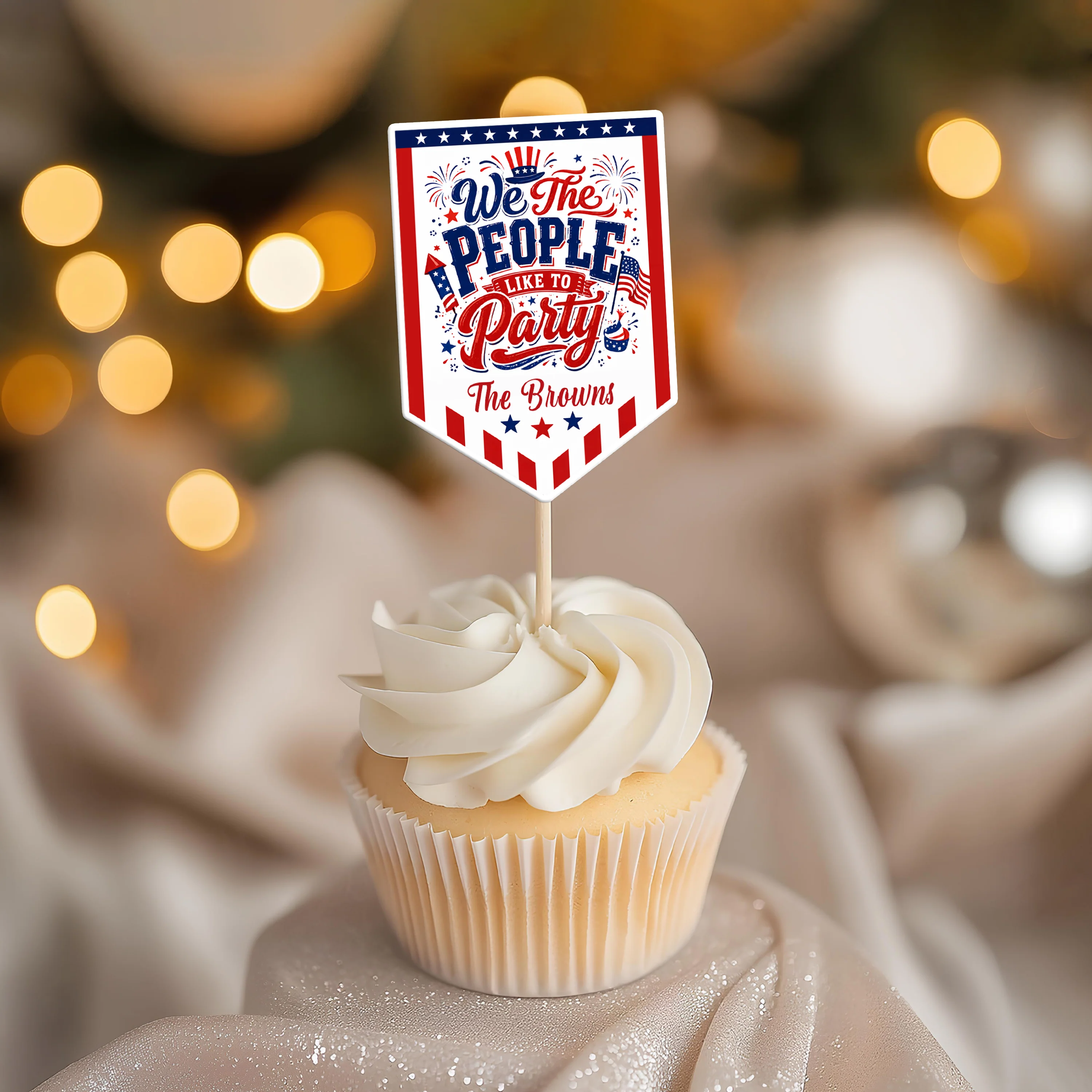 We The People Like To Party 250 Years Of Freedom USA - Personalized Cupcake Toppers HA75 921676 - Image 4