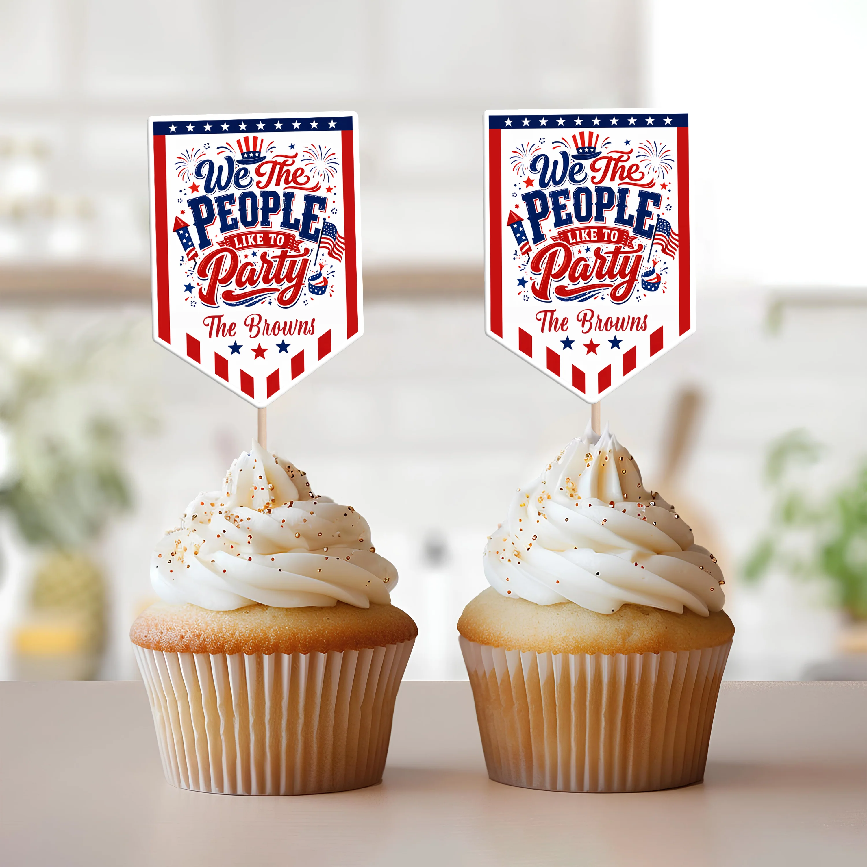 We The People Like To Party 250 Years Of Freedom USA - Personalized Cupcake Toppers HA75 921676 - Image 5