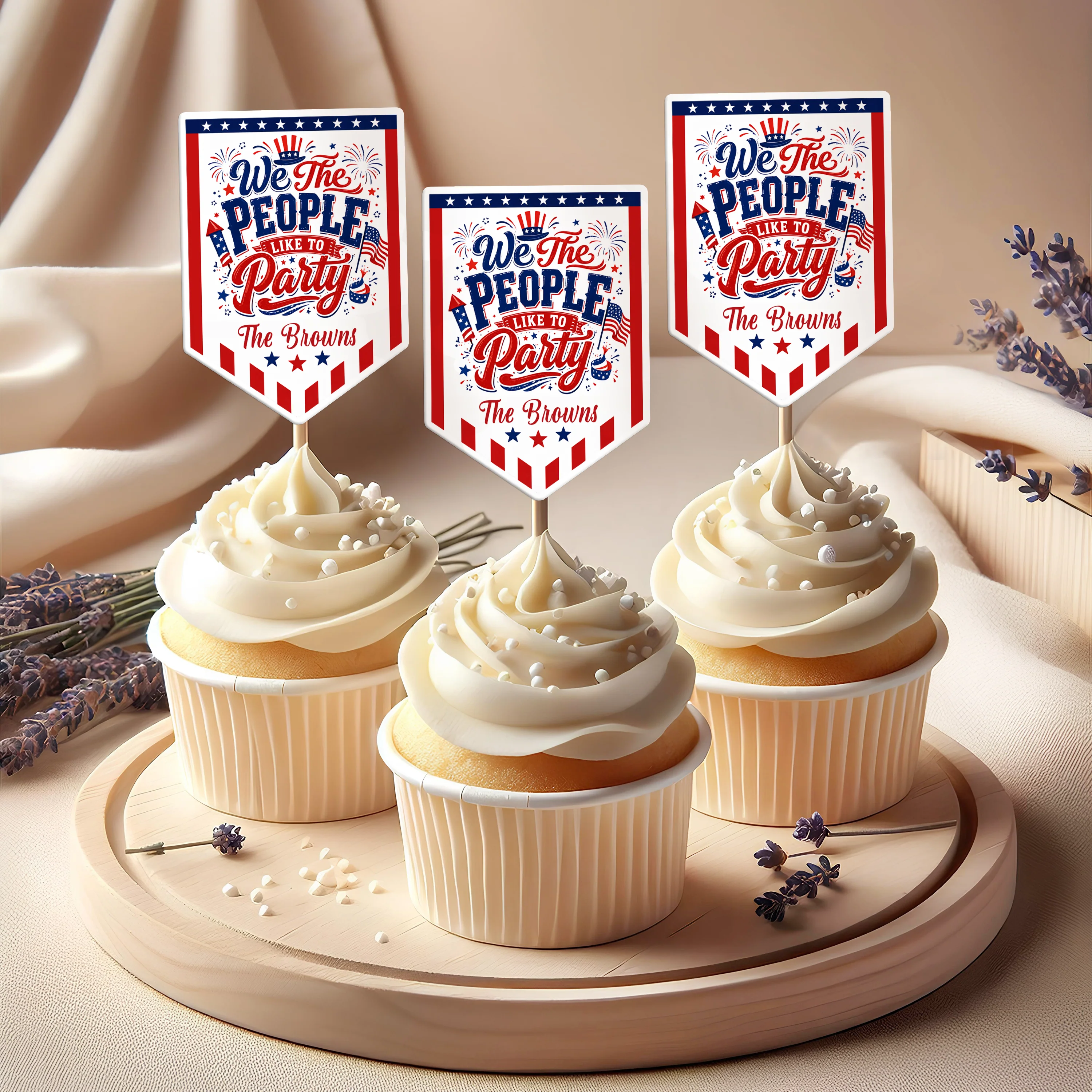 We The People Like To Party 250 Years Of Freedom USA - Personalized Cupcake Toppers HA75 921676 - Image 6