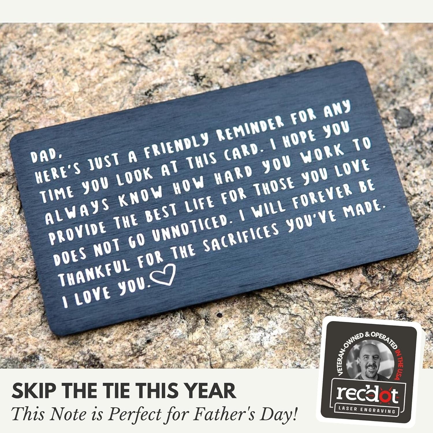 Wallet Card for Dad - Perfect Birthday, Valentine'S Day, & Father'S Day Gift from Son or Daughter, New Dad Keepsake, Best Dad Ever, Unique Birthday Gifts for Dad, Dad Gifts from Daughter & Son - Image 5
