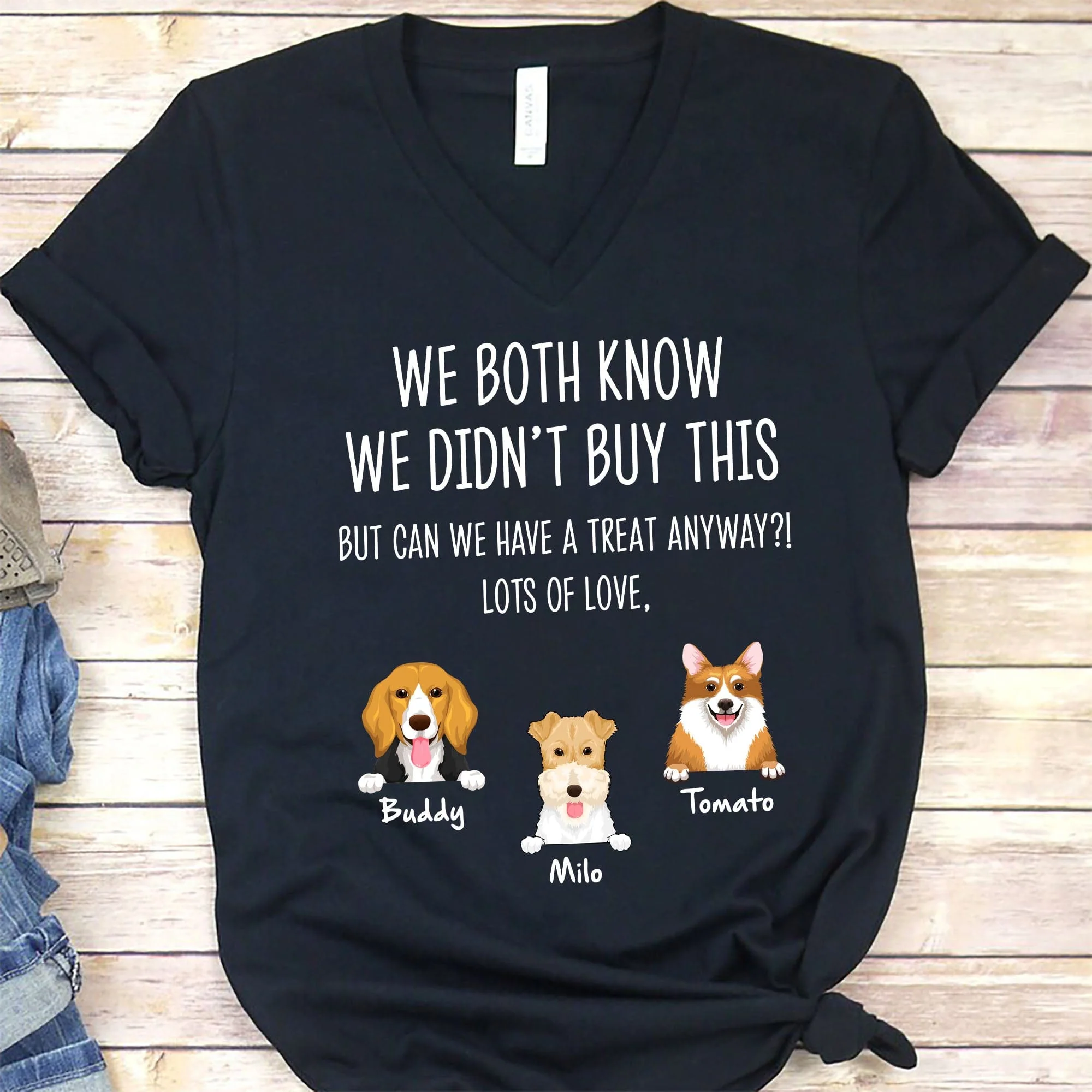 We Both Know I Didn't Buy This Custom Funny Dog Shirt C199 - Image 2