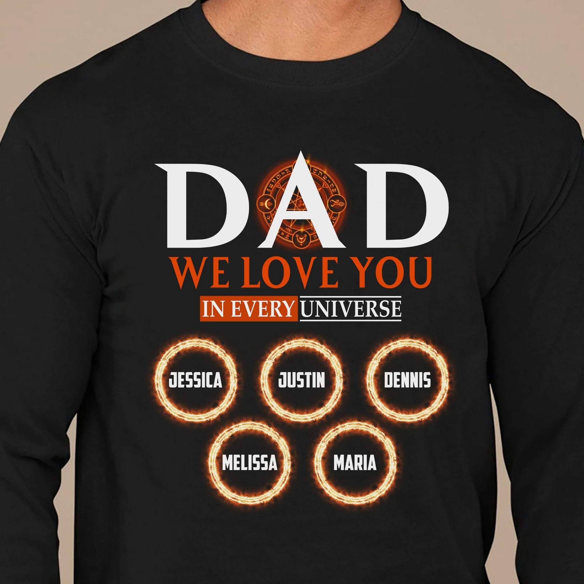 We Love You In Every Universe Personalized Custom Family Shirt C324 - Image 2