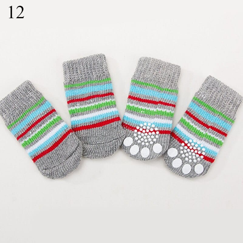 Winter Warm Socks Cute Cartoon Anti Slip Pet Shoes Socks - Image 13