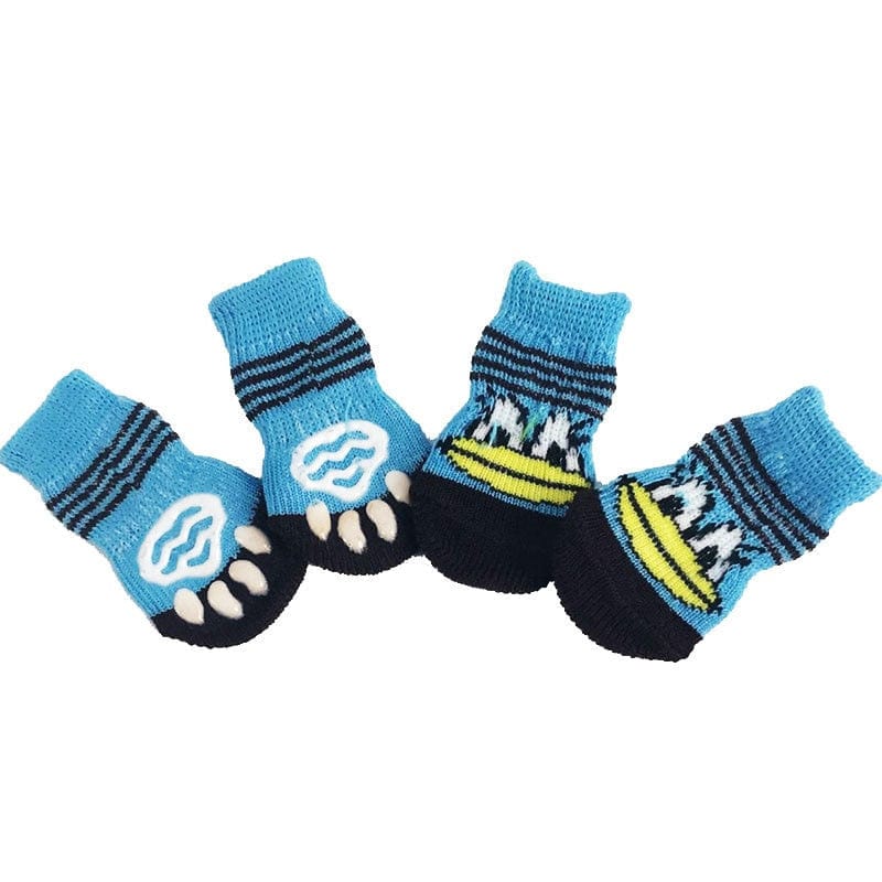 Winter Warm Socks Cute Cartoon Anti Slip Pet Shoes Socks - Image 15