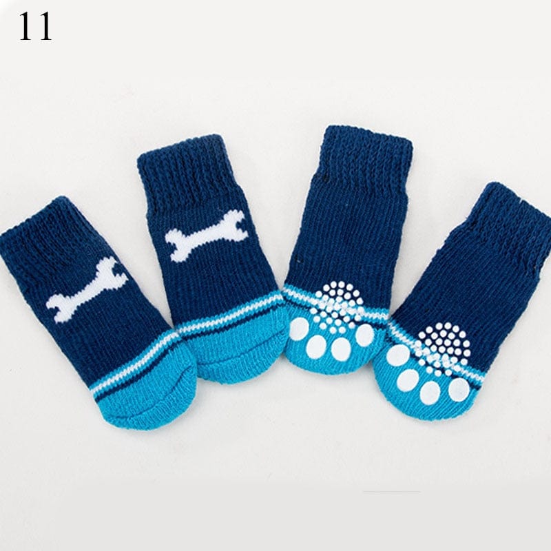 Winter Warm Socks Cute Cartoon Anti Slip Pet Shoes Socks - Image 20