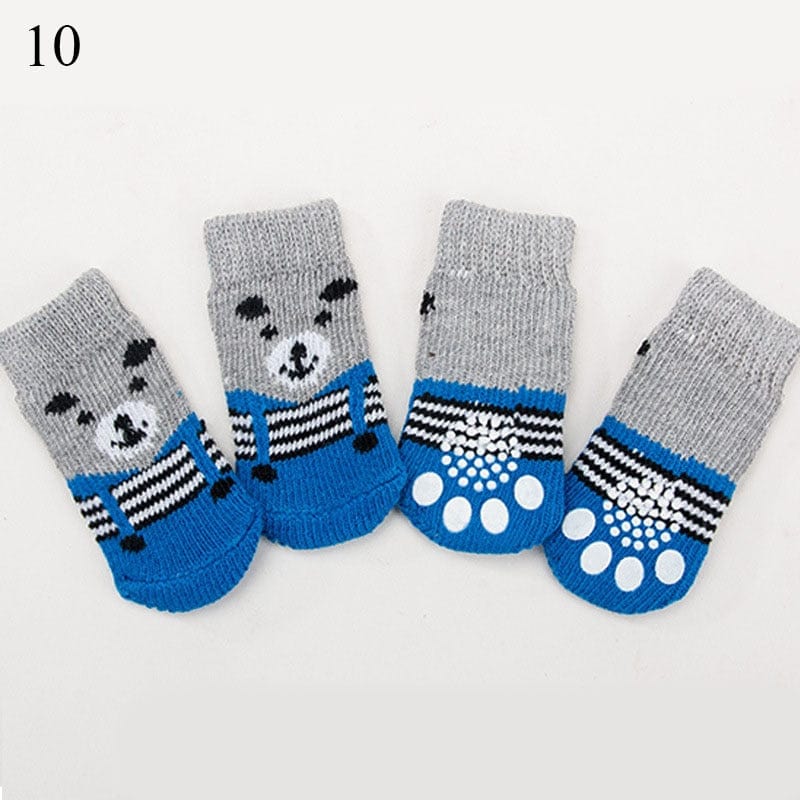Winter Warm Socks Cute Cartoon Anti Slip Pet Shoes Socks - Image 21