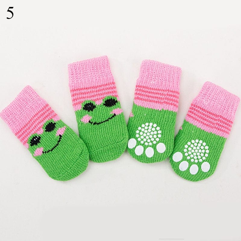 Winter Warm Socks Cute Cartoon Anti Slip Pet Shoes Socks - Image 22