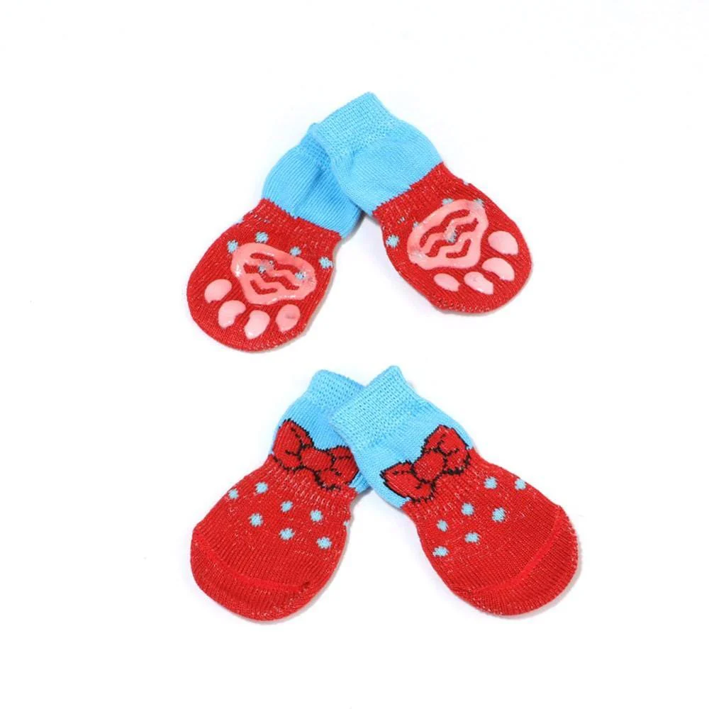 Winter Warm Socks Cute Cartoon Anti Slip Pet Shoes Socks - Image 23