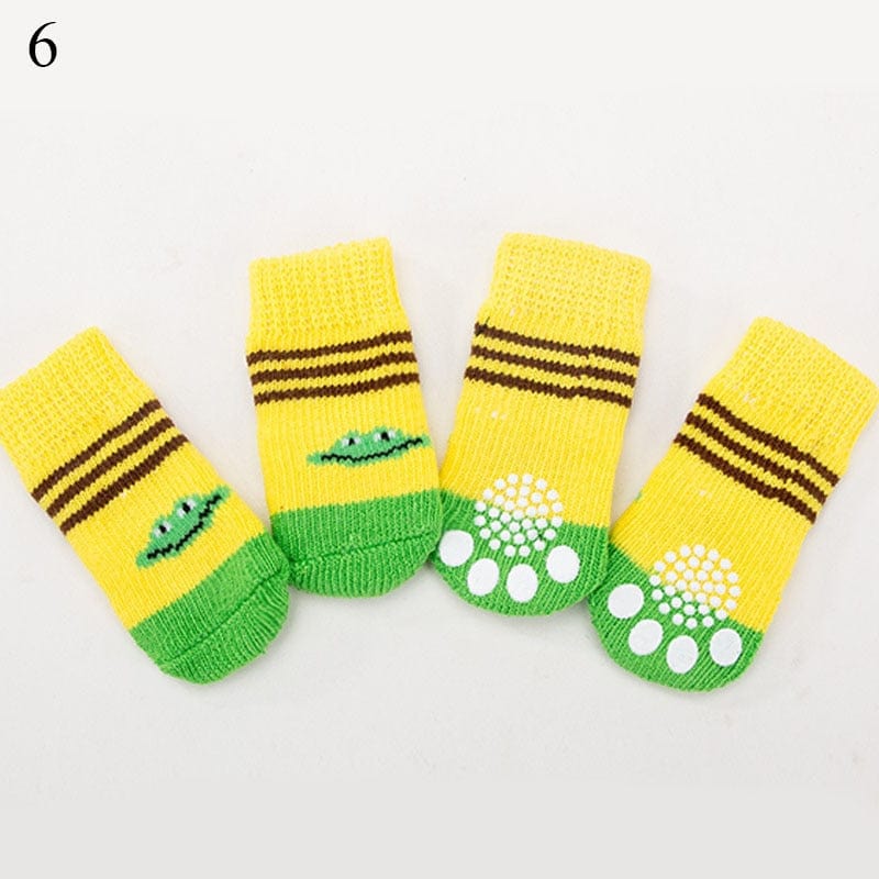 Winter Warm Socks Cute Cartoon Anti Slip Pet Shoes Socks - Image 24