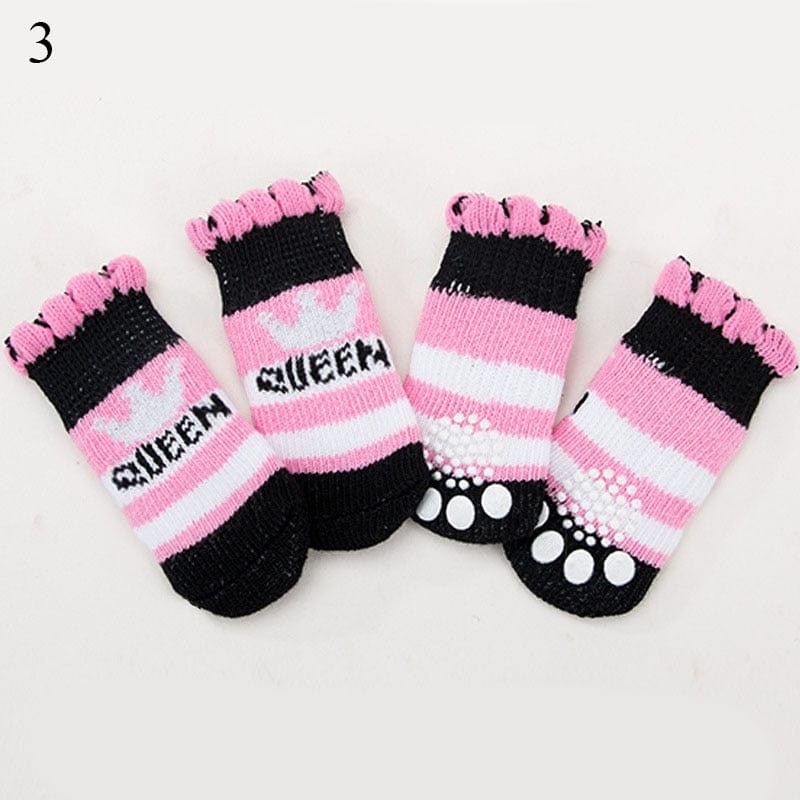Winter Warm Socks Cute Cartoon Anti Slip Pet Shoes Socks - Image 26