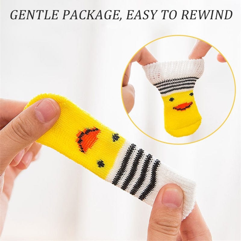 Winter Warm Socks Cute Cartoon Anti Slip Pet Shoes Socks - Image 5
