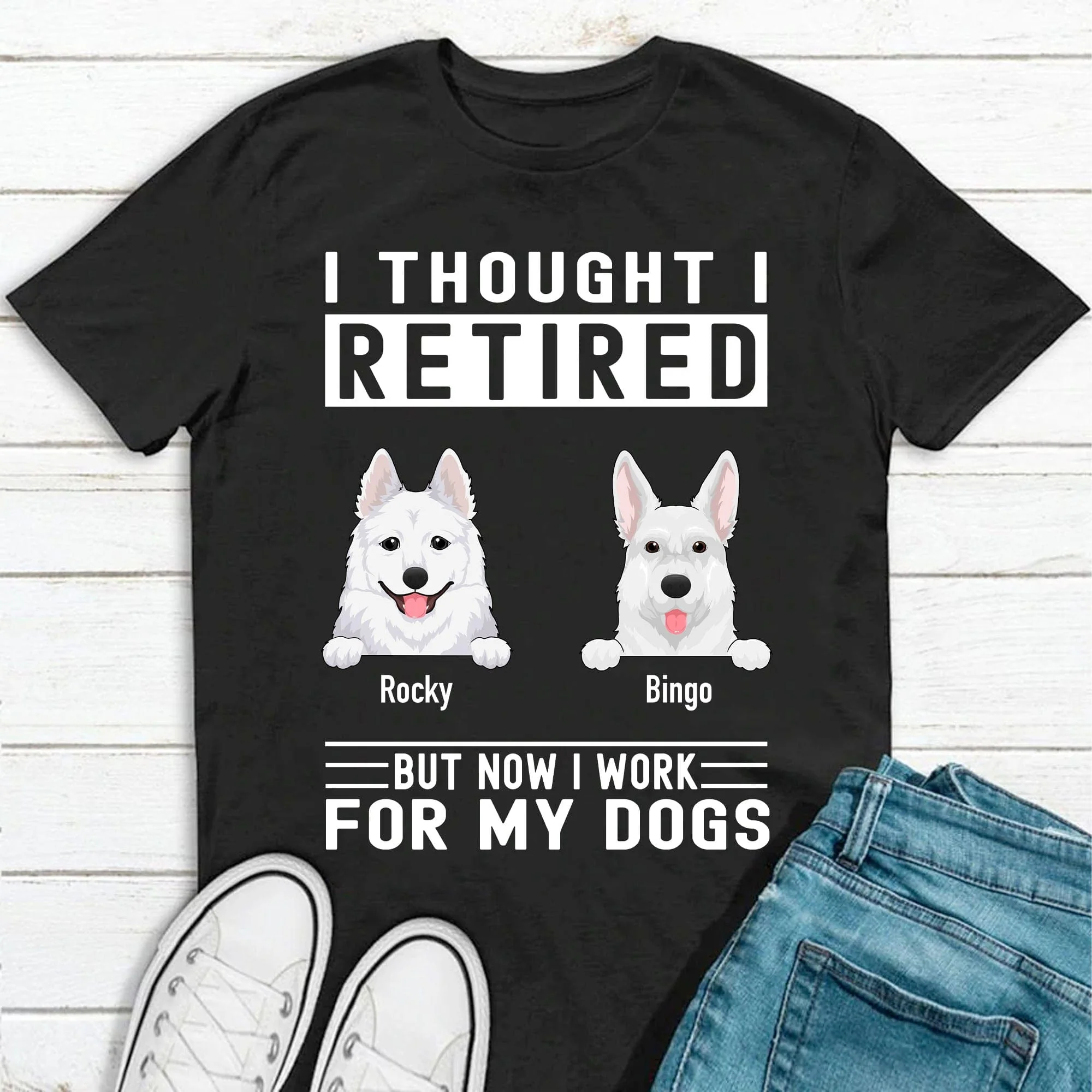 Work For My Dog Personalized Custom Dog Shirt C276
