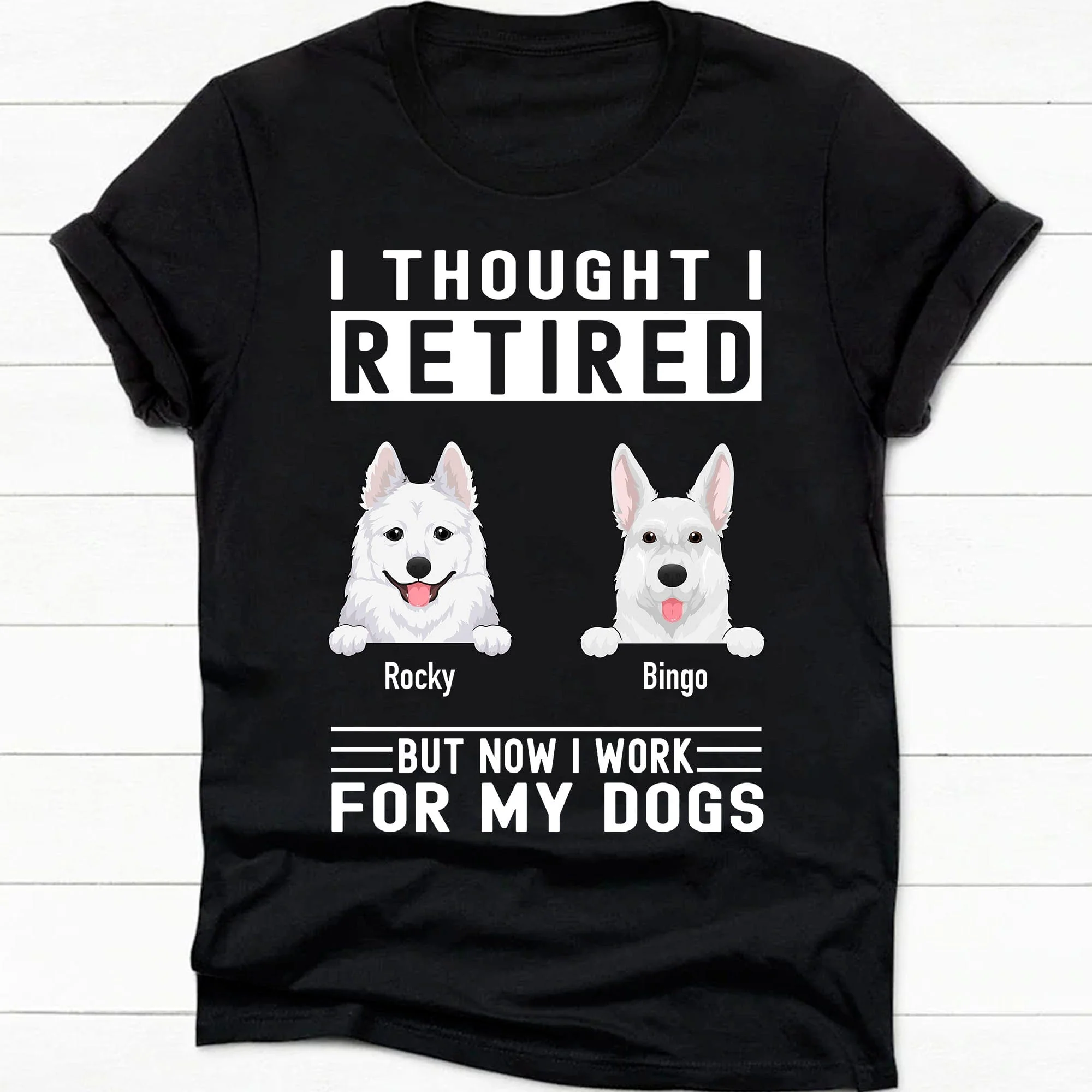 Work For My Dog Personalized Custom Dog Shirt C276 - Image 3