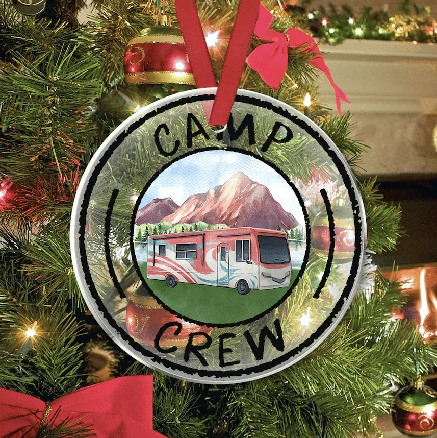 Camp Crew Transperant Camping Hanging Ornament, HN590 - Image 3