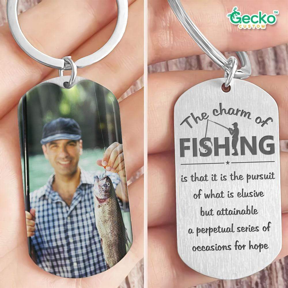 The Charm Of Fishing Outdoor Metal Keychain HN590