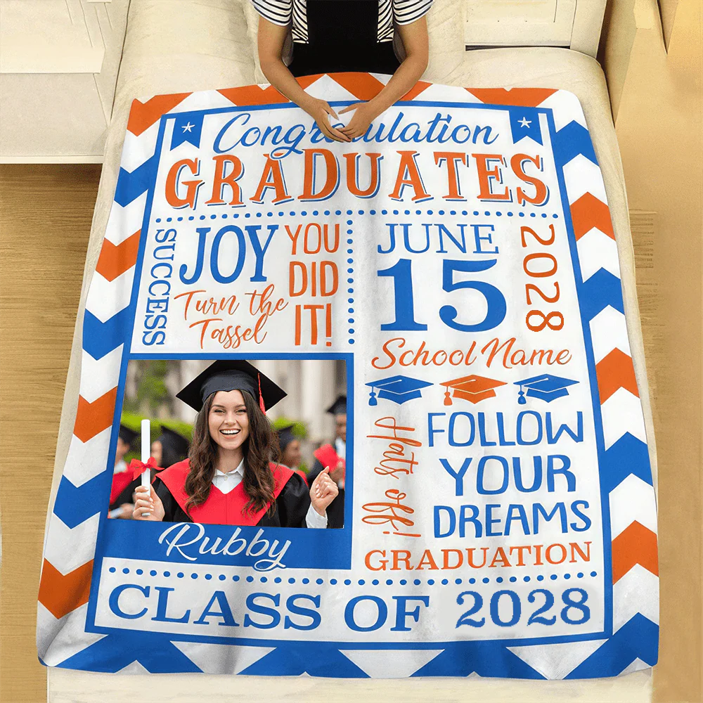 Congratulation Graduation Blanket HN590 - Image 4