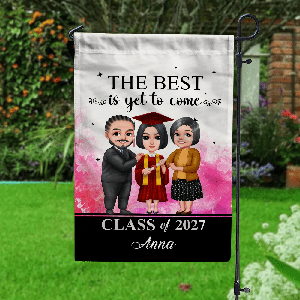 The Best Is Yet To Come Graduation Garden Flag HN590 - Image 2
