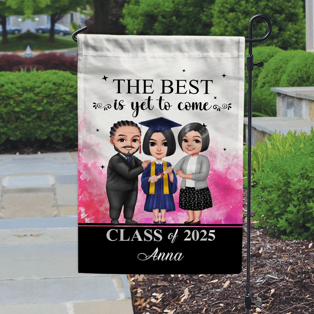 The Best Is Yet To Come Graduation Garden Flag HN590 - Image 9