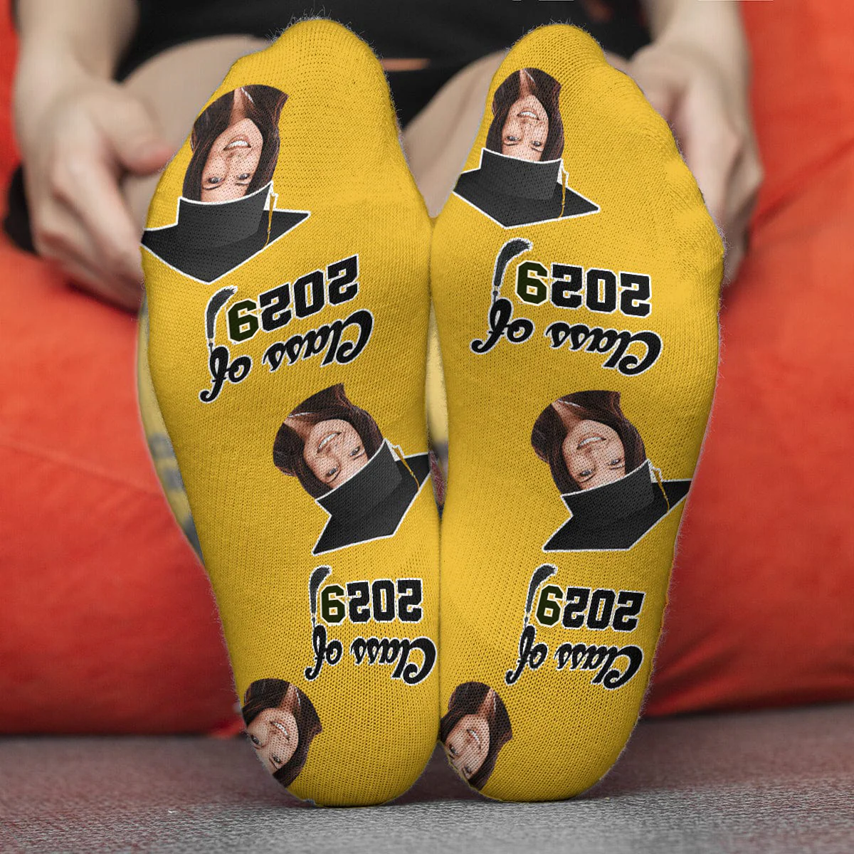 Upload Photo Graduation Socks HN590 891928 - Image 2