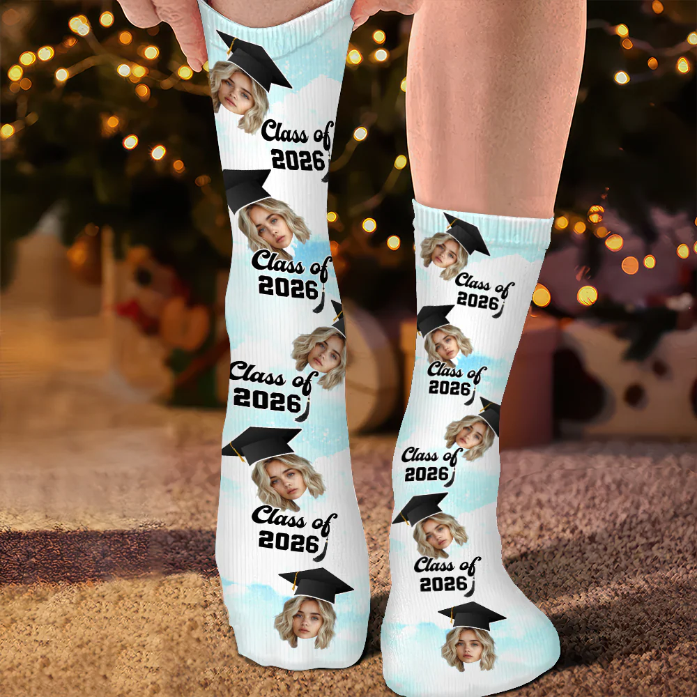 Upload Photo Graduation Socks HN590 891928 - Image 5
