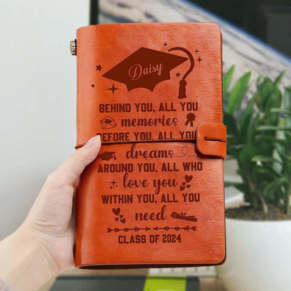 Personalized Graduation Vintage Journal Notebook HN590